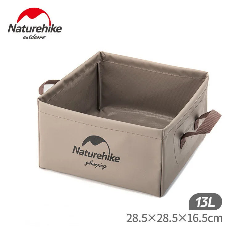 Cubo plegable para camping