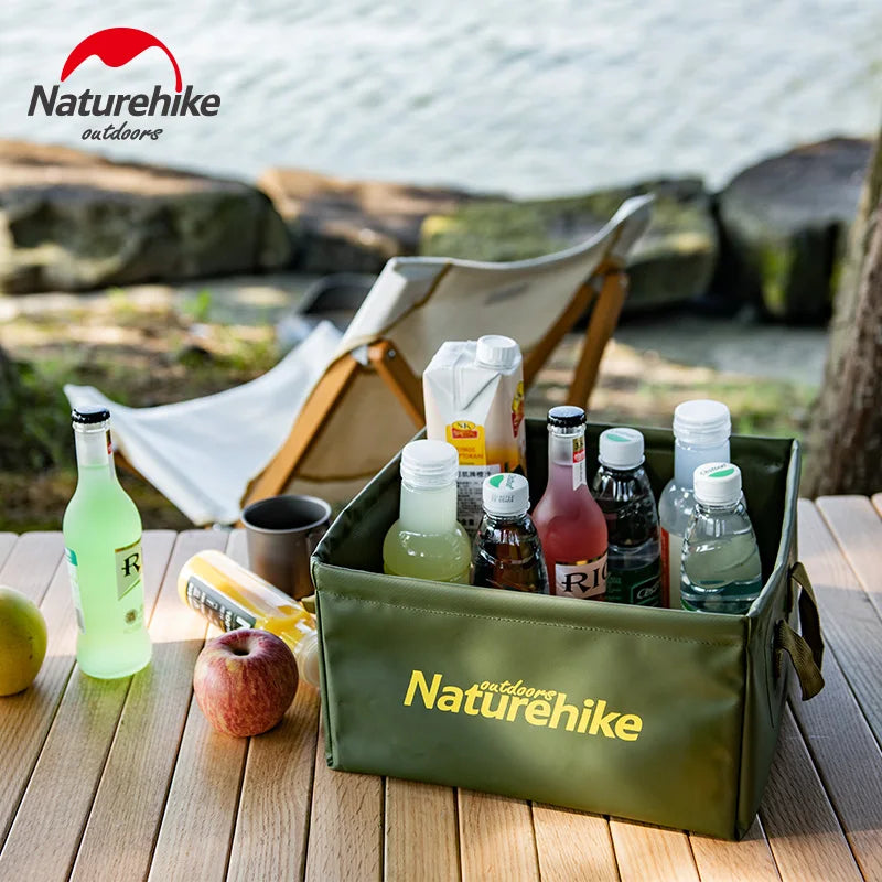 Cubo plegable para camping