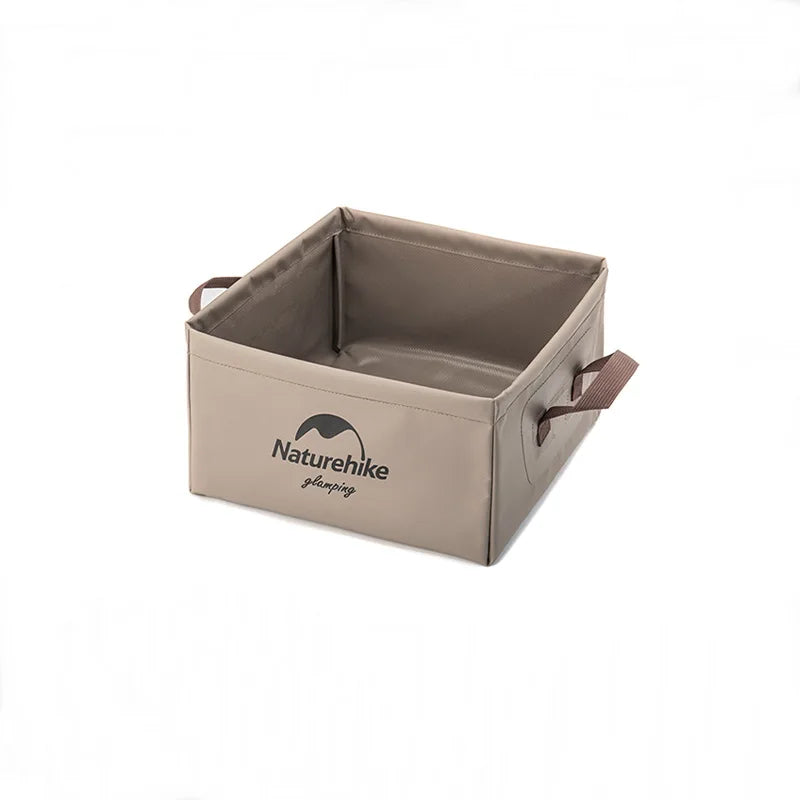Cubo plegable para camping