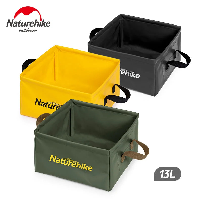 Cubo plegable para camping