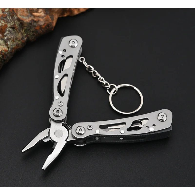 Multitool Pliers Stainless Steel Folding Camping Survival Tool with Knife Scissors Saw Hook Outdoor EDC Multi Function Gear