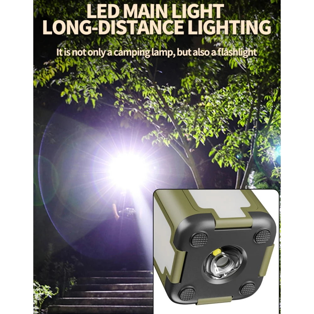 Linterna carga solar usb