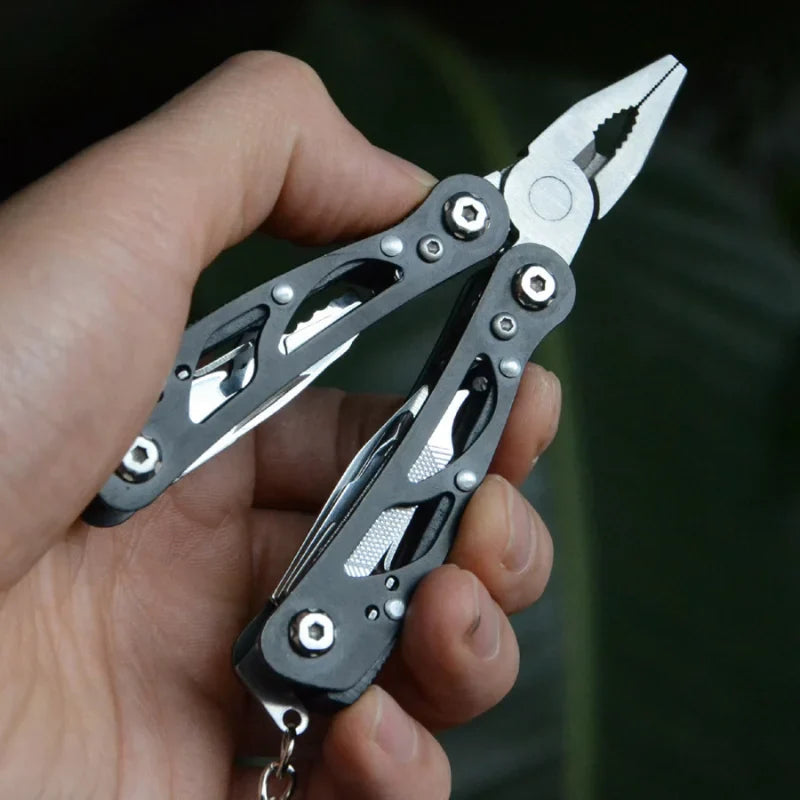Multitool Pliers Stainless Steel Folding Camping Survival Tool with Knife Scissors Saw Hook Outdoor EDC Multi Function Gear