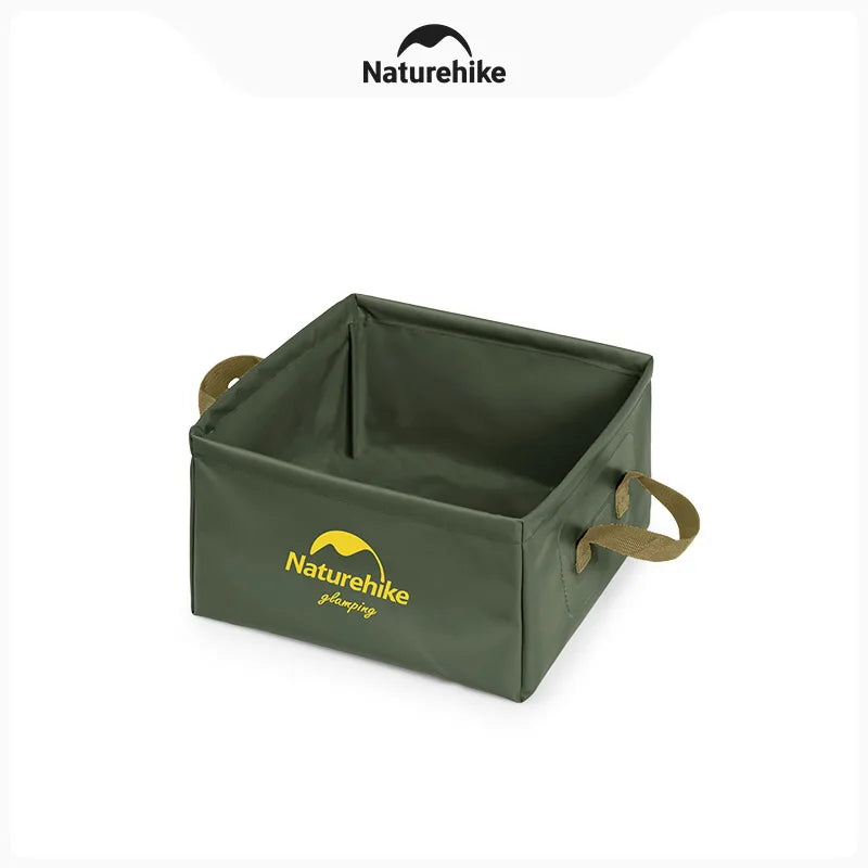 Cubo plegable para camping